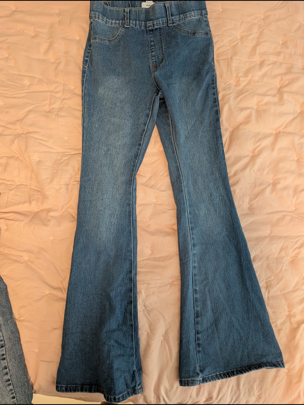 Forever 21 High Rise Flare Pull On Jeans M